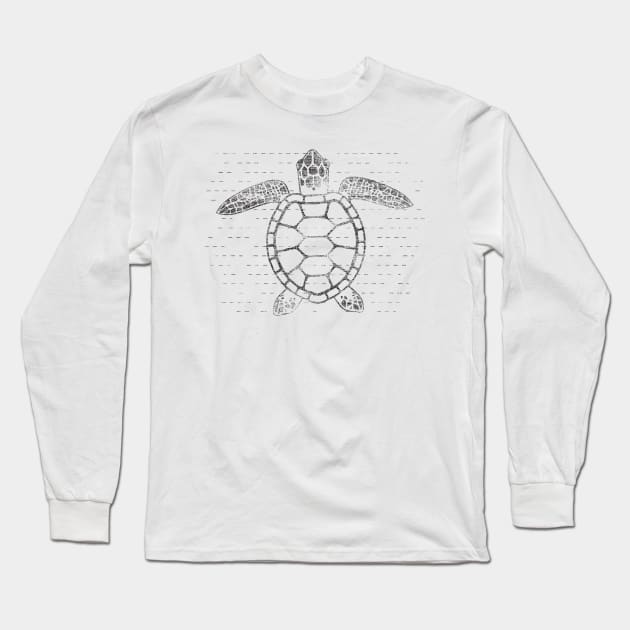 Sea Turtle Long Sleeve T-Shirt by JoannaMichelle